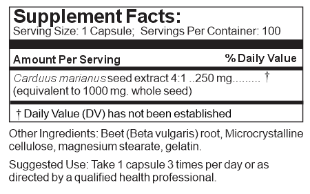 milk thistle supplement