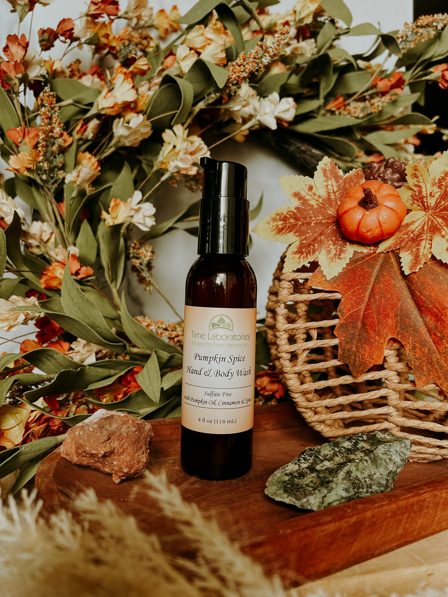 Pumpkin Spice Hand & Body Wash 4 oz - Natural Bath and Body