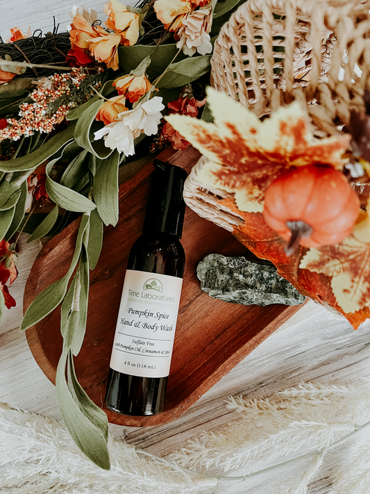 Pumpkin Spice Hand & Body Wash 4 oz - Natural Bath and Body