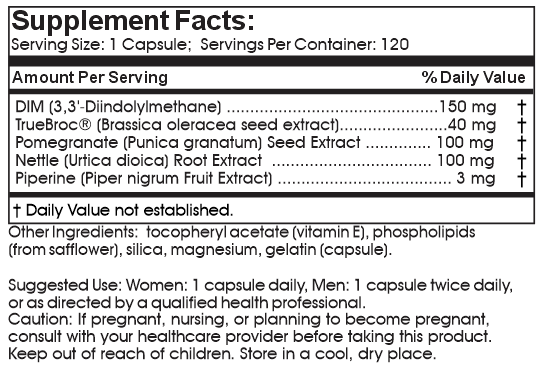 DIM Supplement label