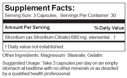 strontium label