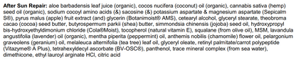 After Sun Repair Ingredients