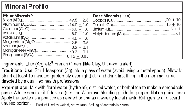 Argiletz French Green Illite Clay Powder