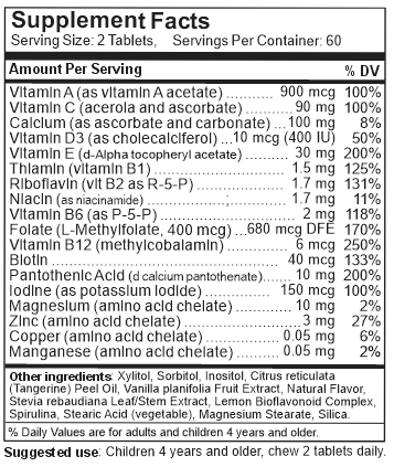 Bitamins Chewables 120