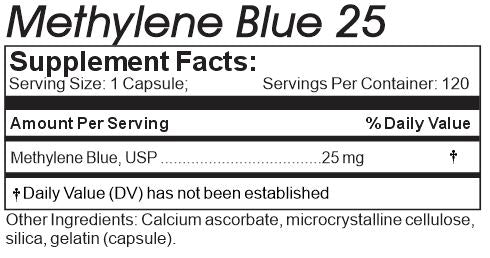 Methylene Blue 120 Count - Dietary Supplement