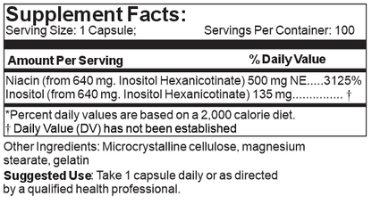 Niacin Non-Flushing Capsules 100