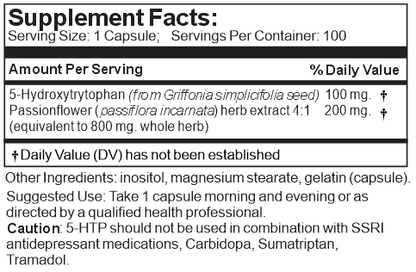 calming supplement label