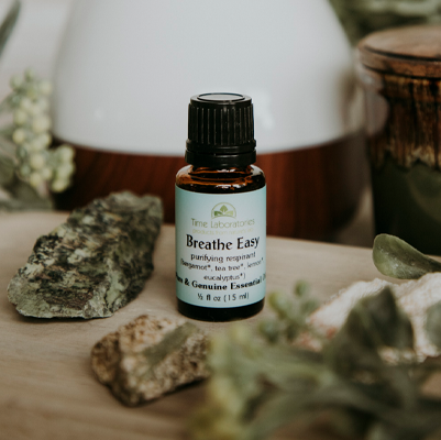 Breathe Easy Essential Oil Blend 1/2oz - Organic Aromatherapy – Time ...