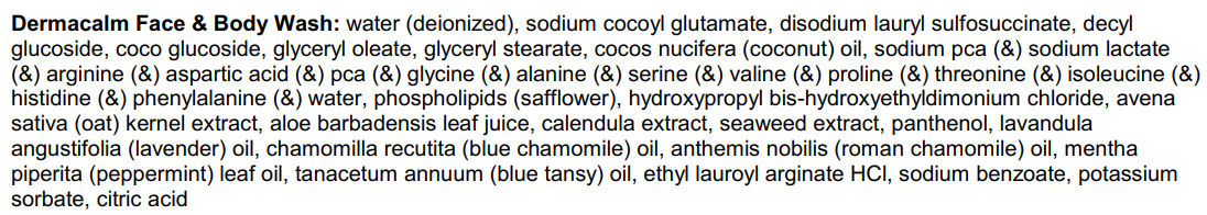 derma face label