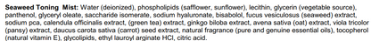 seaweed toner label